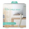 Ut Wire Flexi Cable Wrap, 0.5" to 1" x 12 ft, White UTW-FCW12-WH